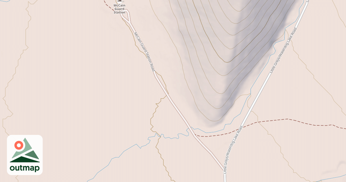 Map of MCCAIN GUARD STATION