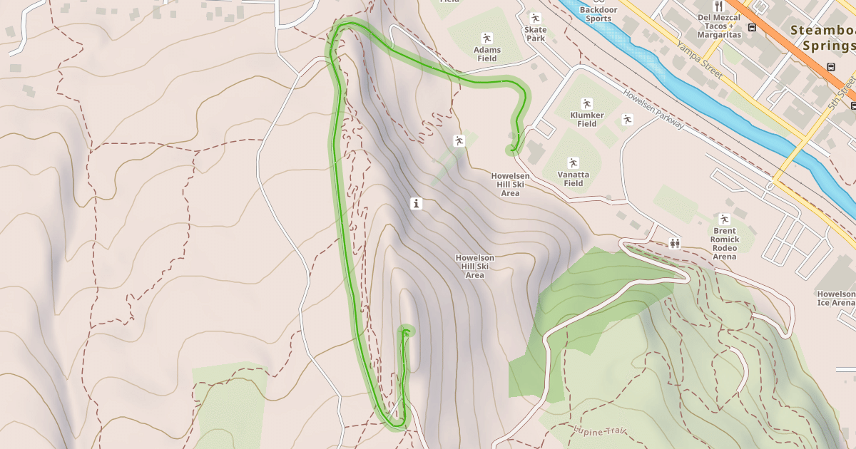 Map preview of Mile Run