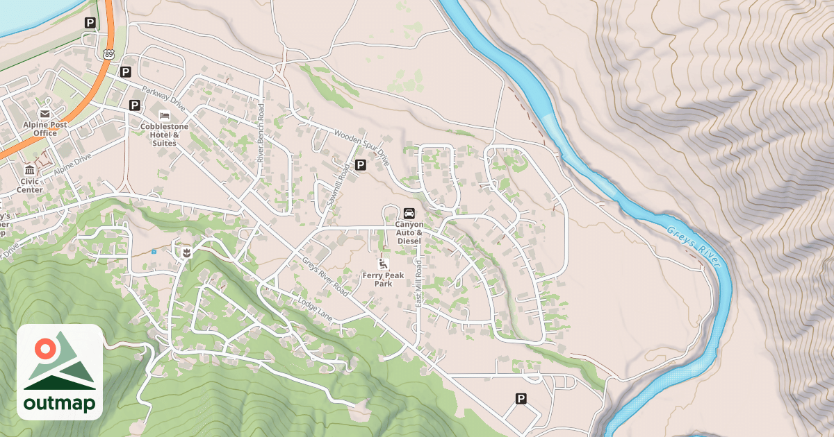 Map of ALPINE RIVER LOOP