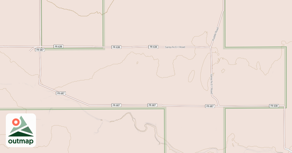 Map of SANTA FE E-1