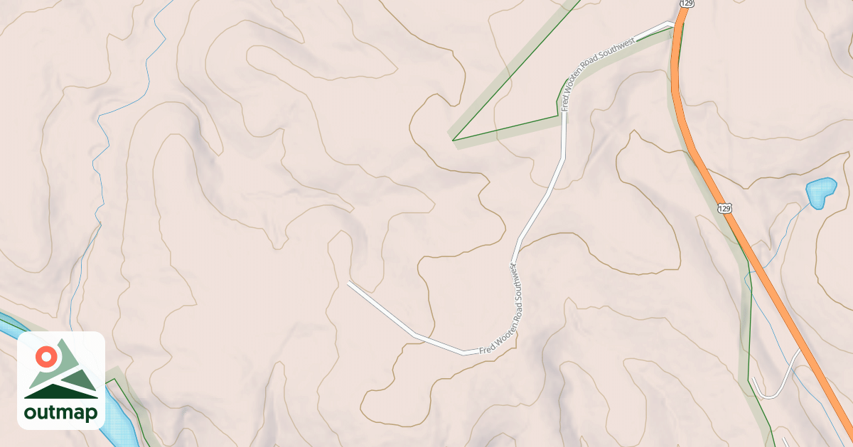 Map of ROCK HOUSE FALLS