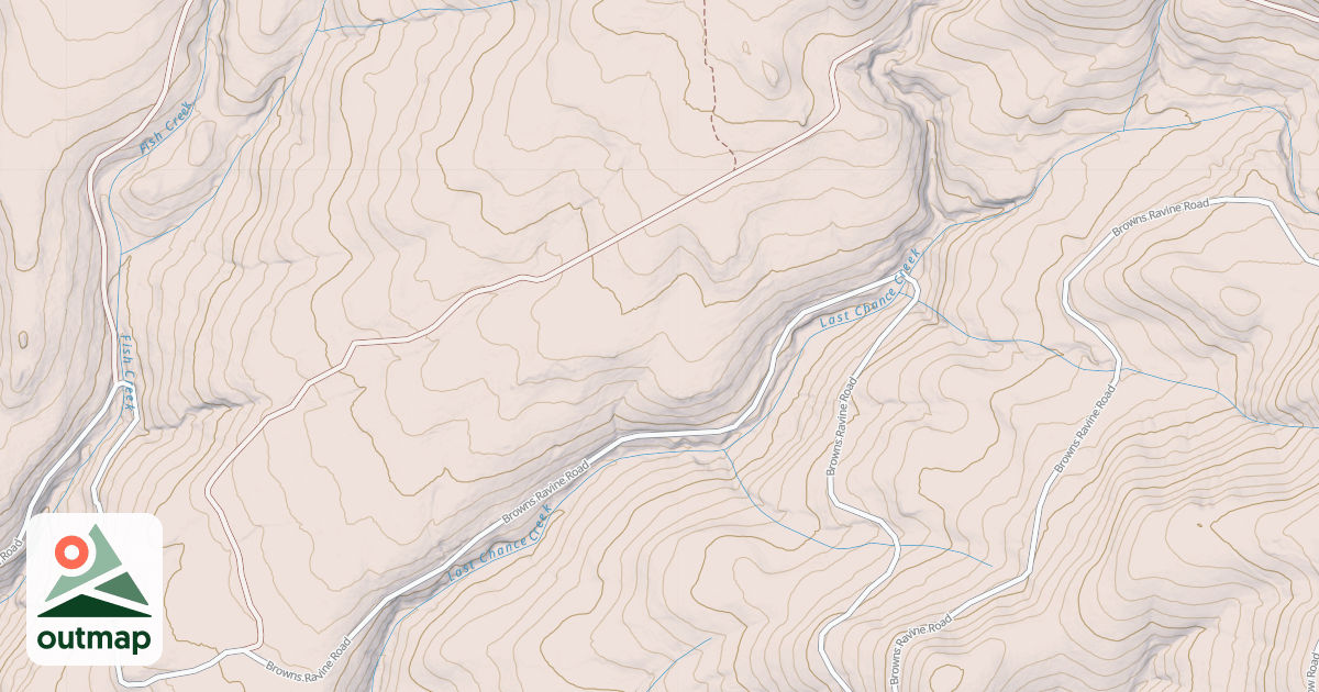 Map of BROWN RAVINE