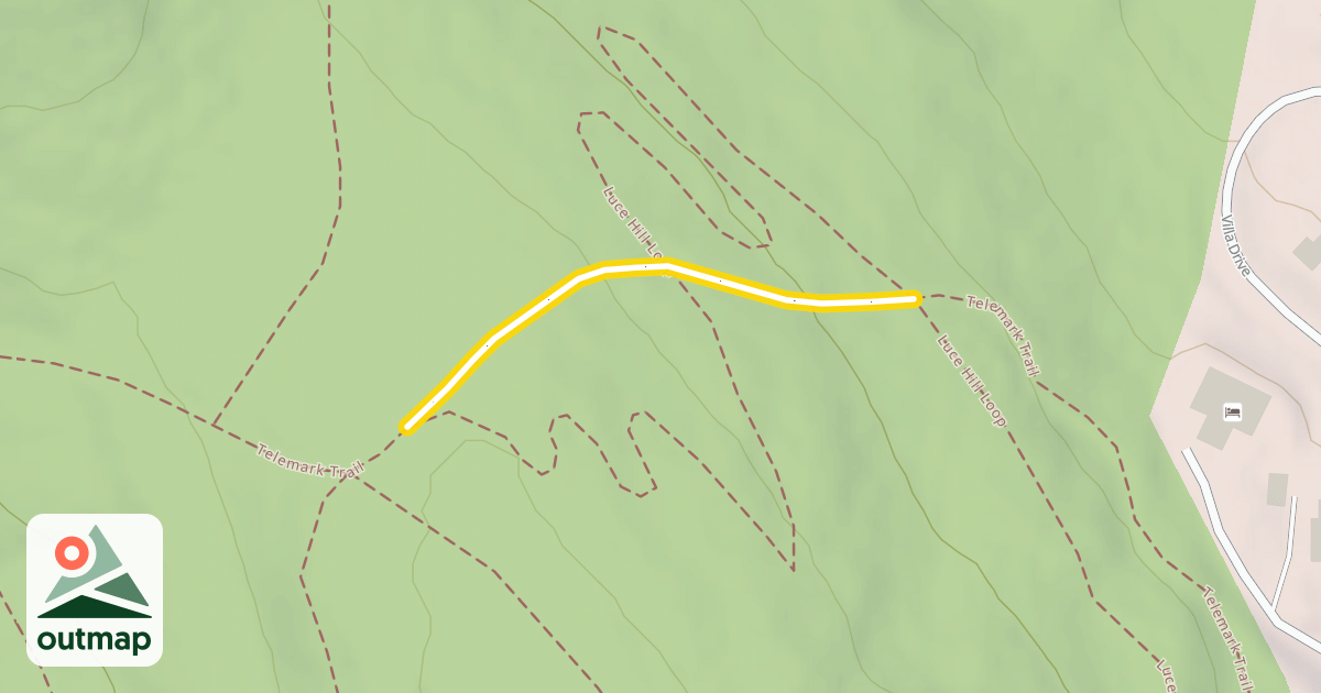 Map of Telemark Trail