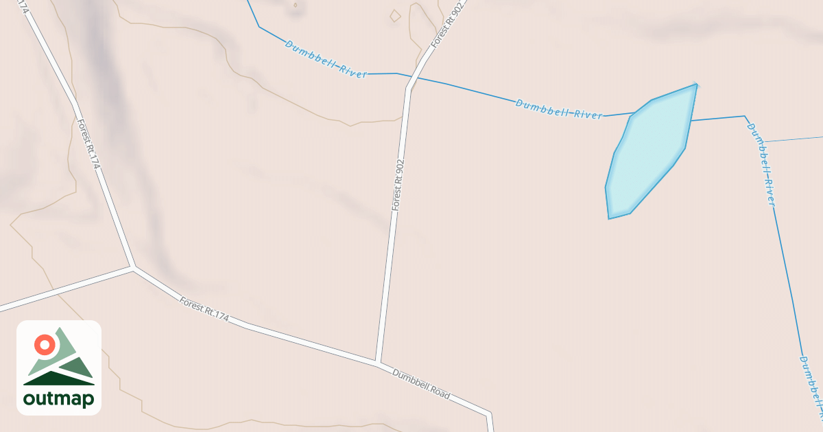 Map of DUMBBELL LAKE