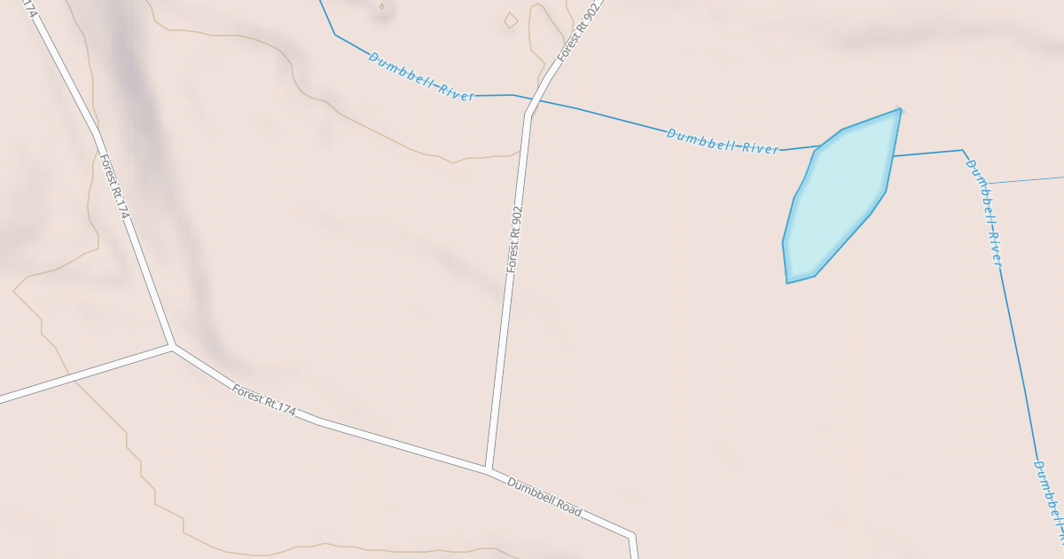 Map preview of DUMBBELL LAKE