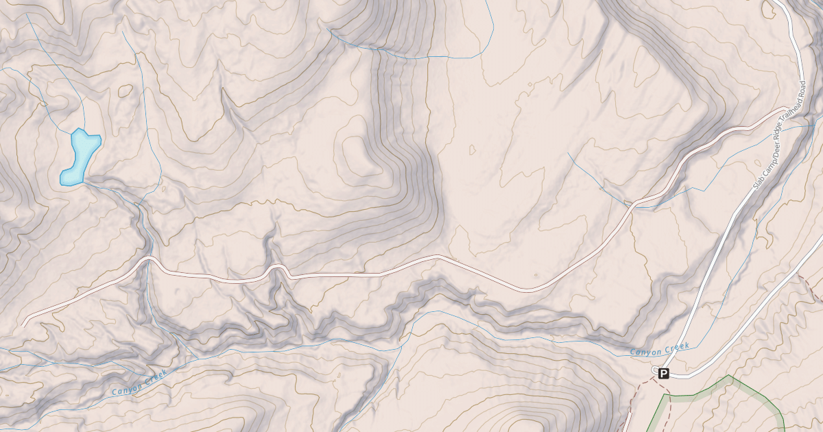 Map preview of USFS National Forest System Roads {2789B69E-E5DF-4E8B-9F3D-35E353F5C7DE}