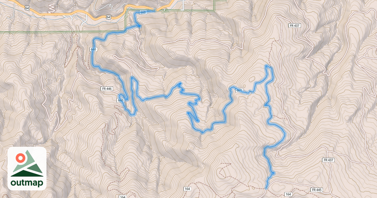 Map of Mondragon Trail (660)