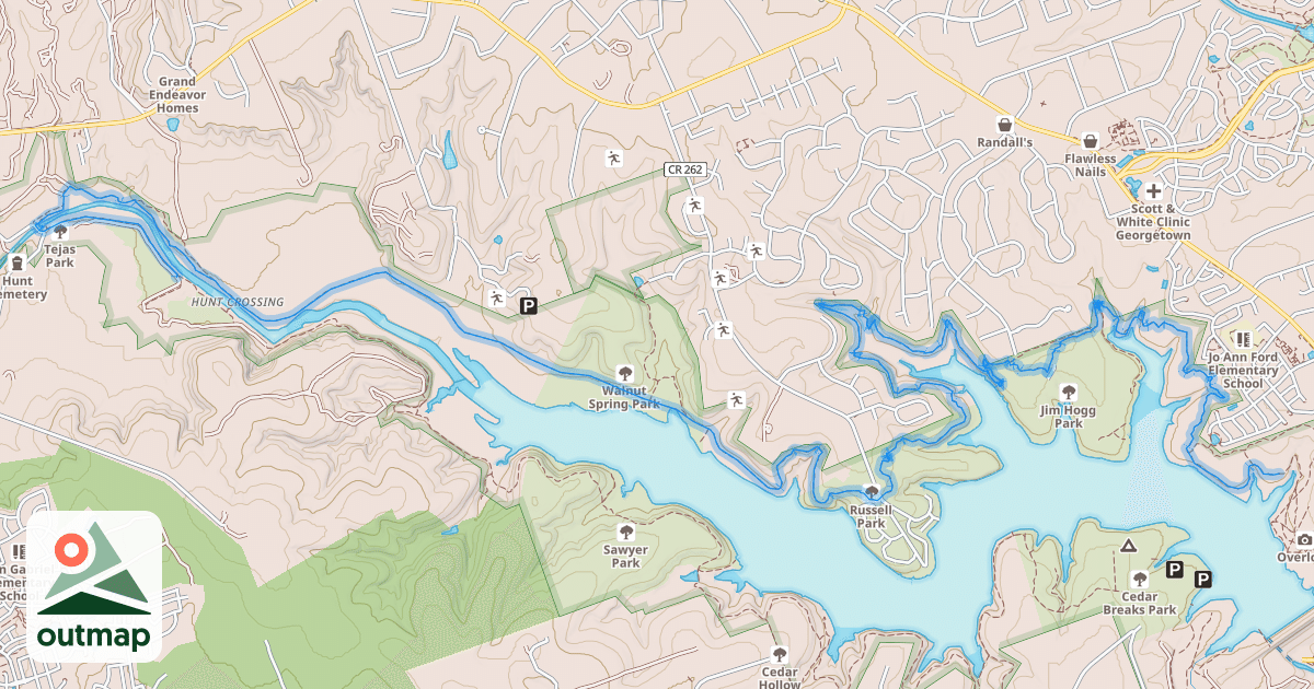 Map of Good Water Trail Loop