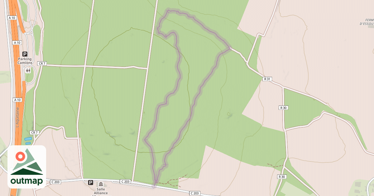 Map of Sentier Botanique du Bois d'Essouvert