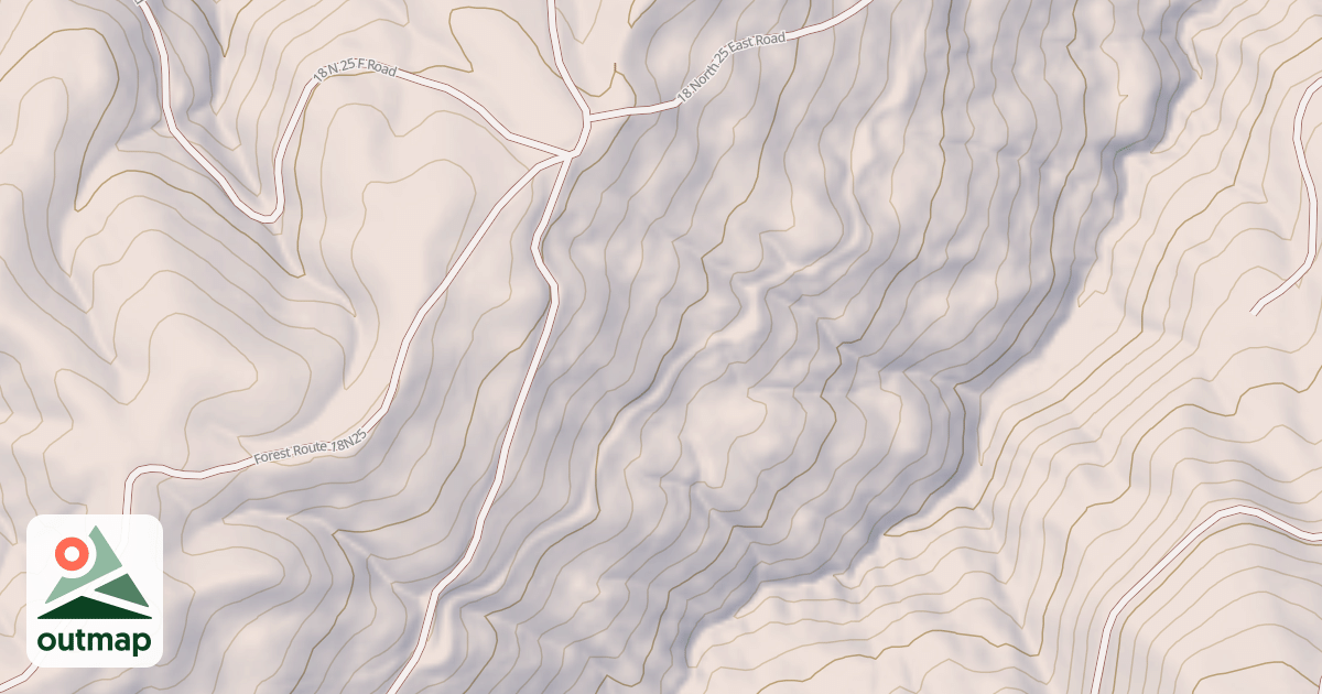 Map of PACKSADDLE SPUR D