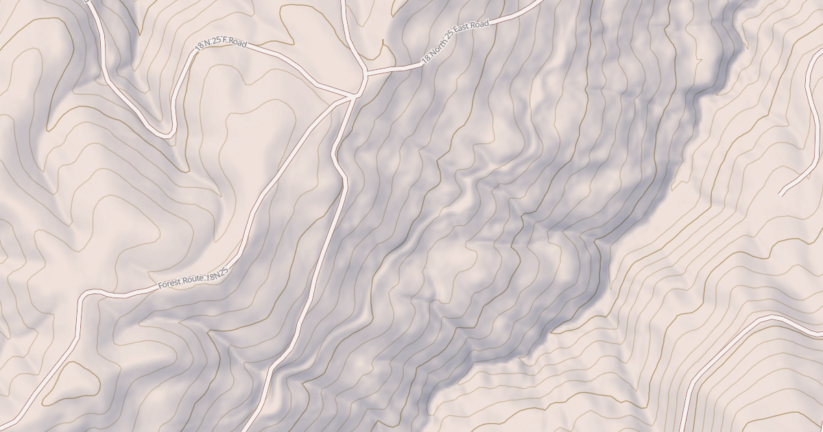 Map preview of PACKSADDLE SPUR D