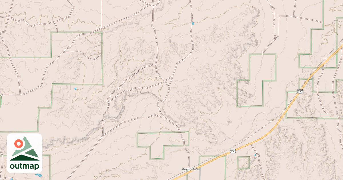 Map of NORTH IRON SPRING