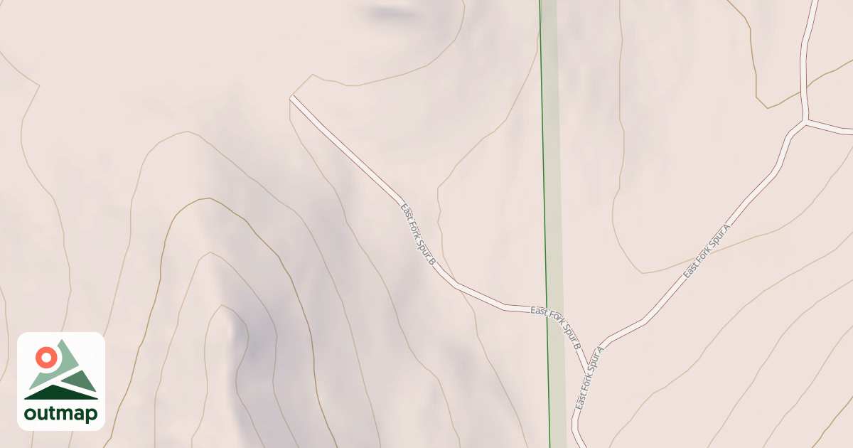 Map of EAST FORK SPUR B