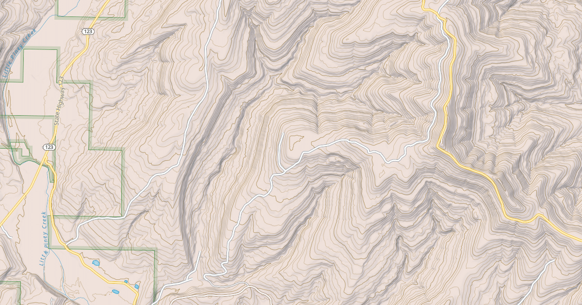 Map preview of SULPHUR BRANCH