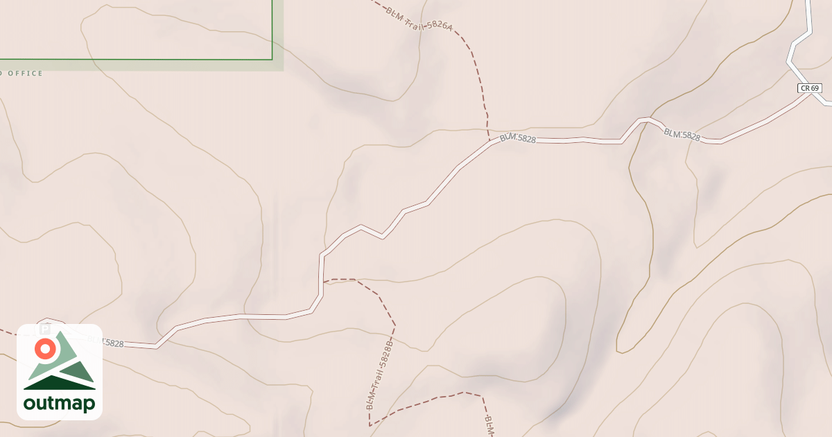 Map of BLM National GTLF Public Motorized Roads 174b6a3d-4abc-4b16-861e-80c3ab1bc3ea