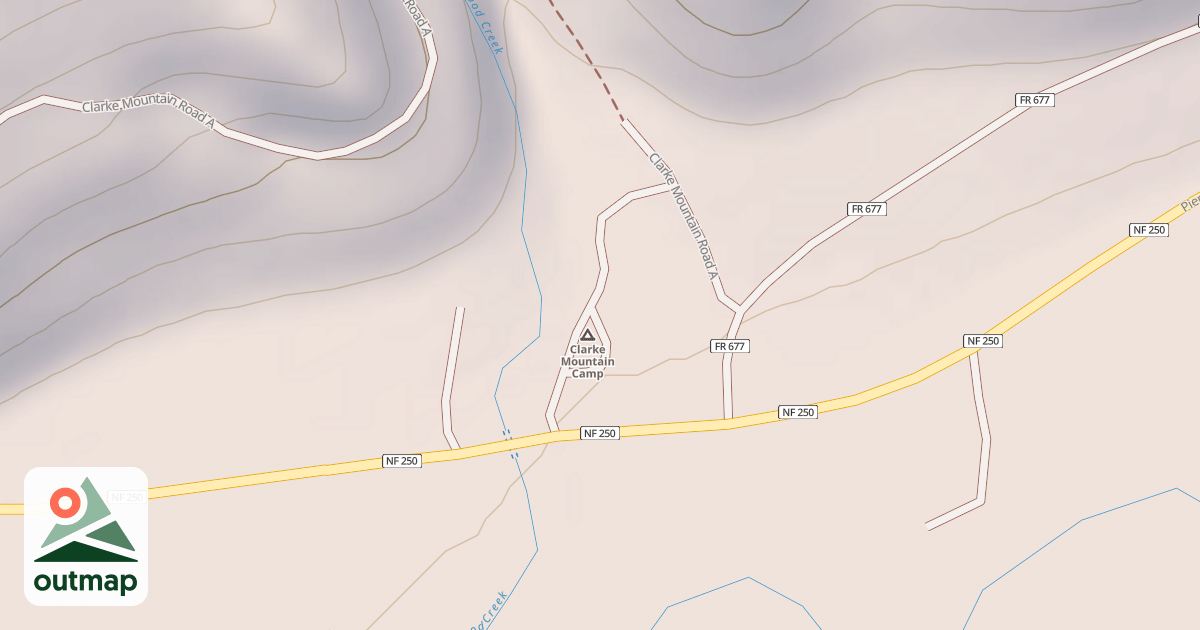Map of COTTONWOOD TRAILHEAD