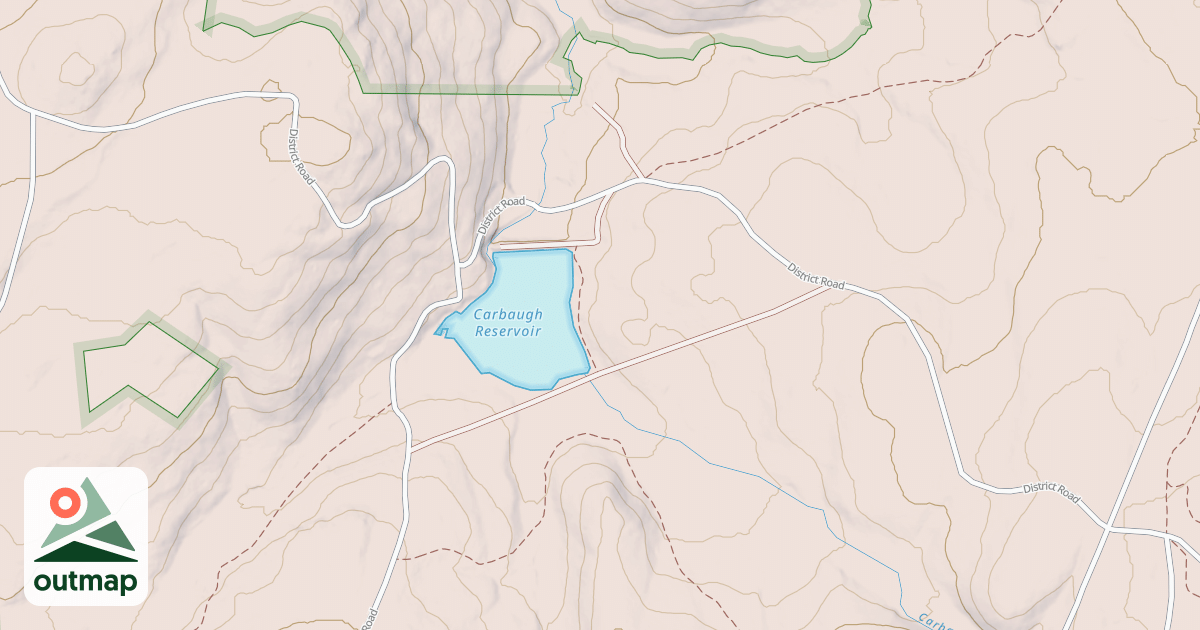 Map of Michaux State Forest – Snowmobile Trail System (Southern)