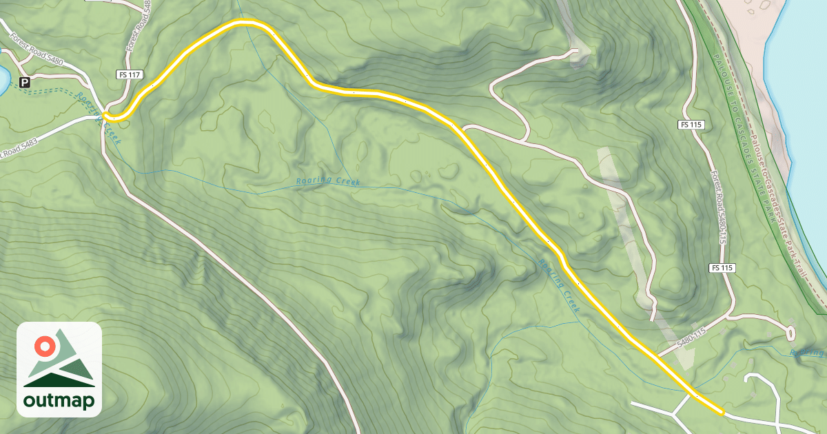 Map of Forest Road 5480