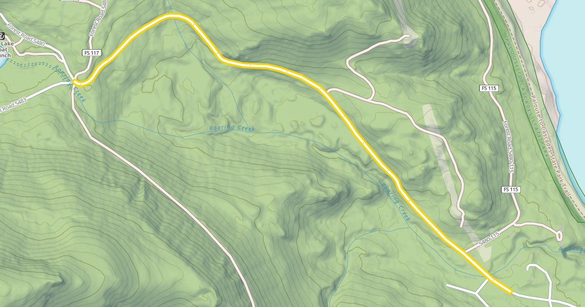 Map preview of Forest Road 5480