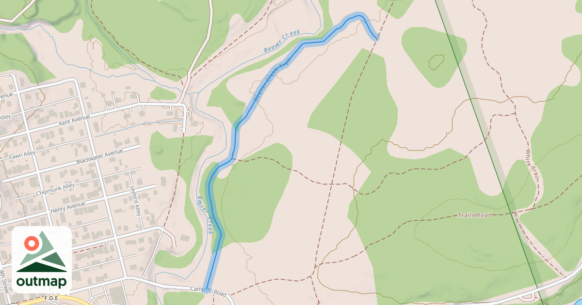 Map of Beaver Creek Trail