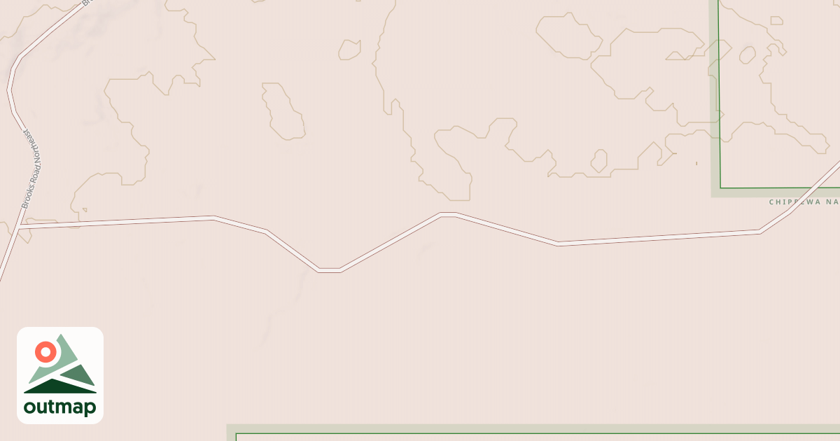 Map of BROOKS SPUR A