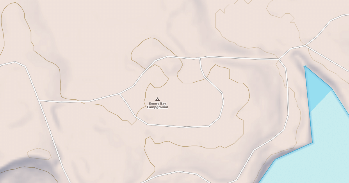 Map preview of EMERY BAY CAMPGROUND E