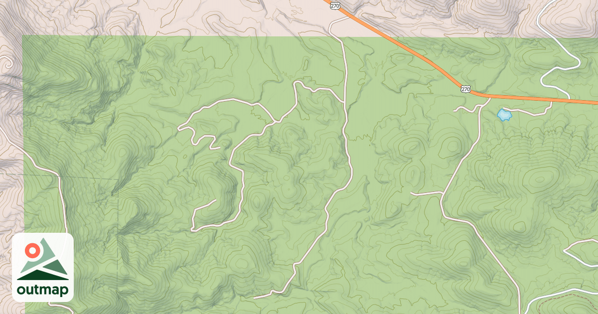 Map of HEAD OF MILL CREEK