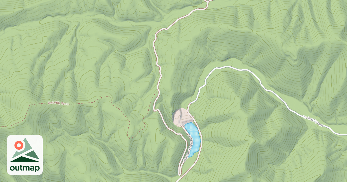 Map of HOG PEN RUN