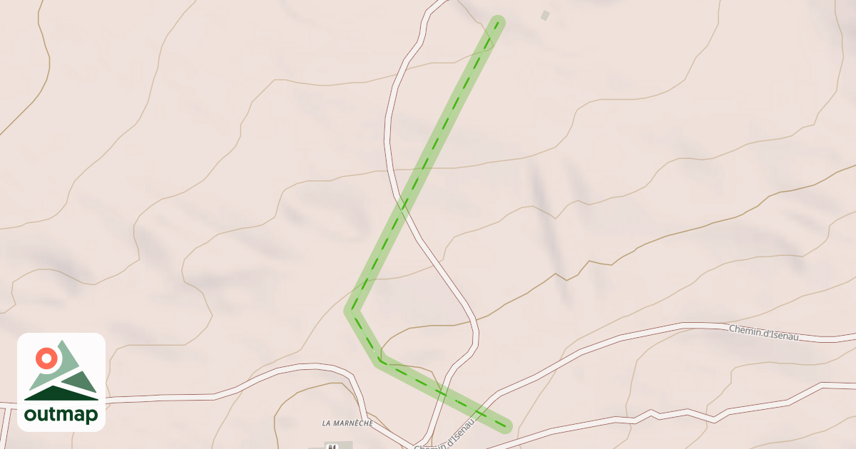 Map of (abandonné) piste