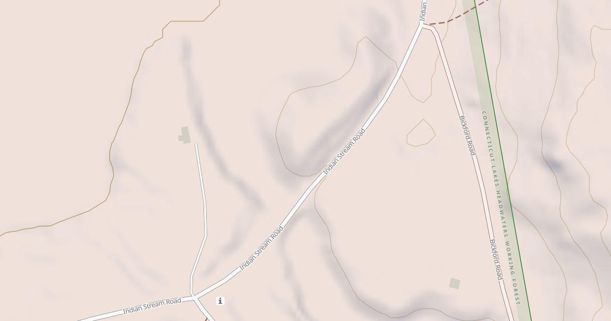 Map preview of Indian Stream Rd