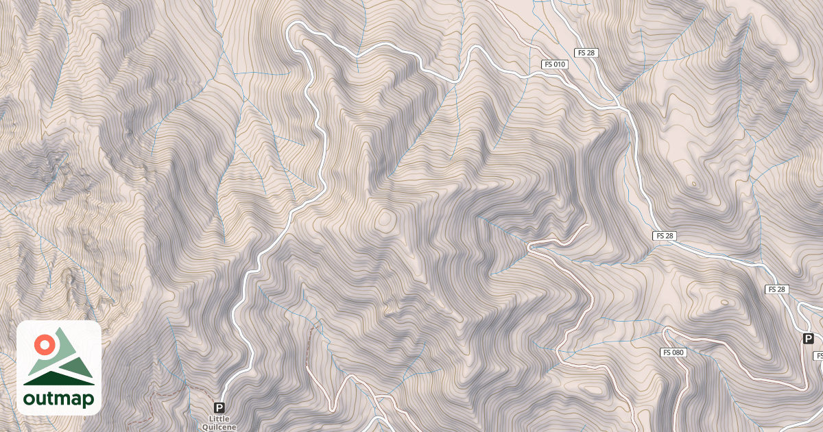 Map of LITTLE QUILCENE TRAIL 853 TH
