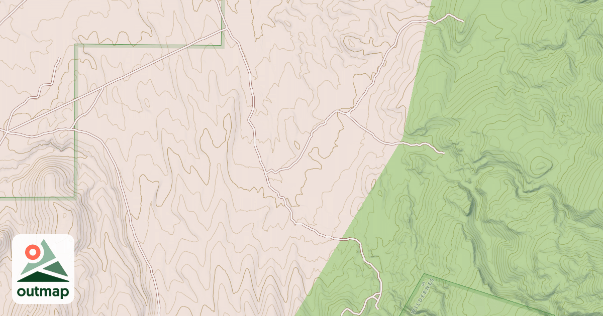 Map of BLACK ROCK CANYON