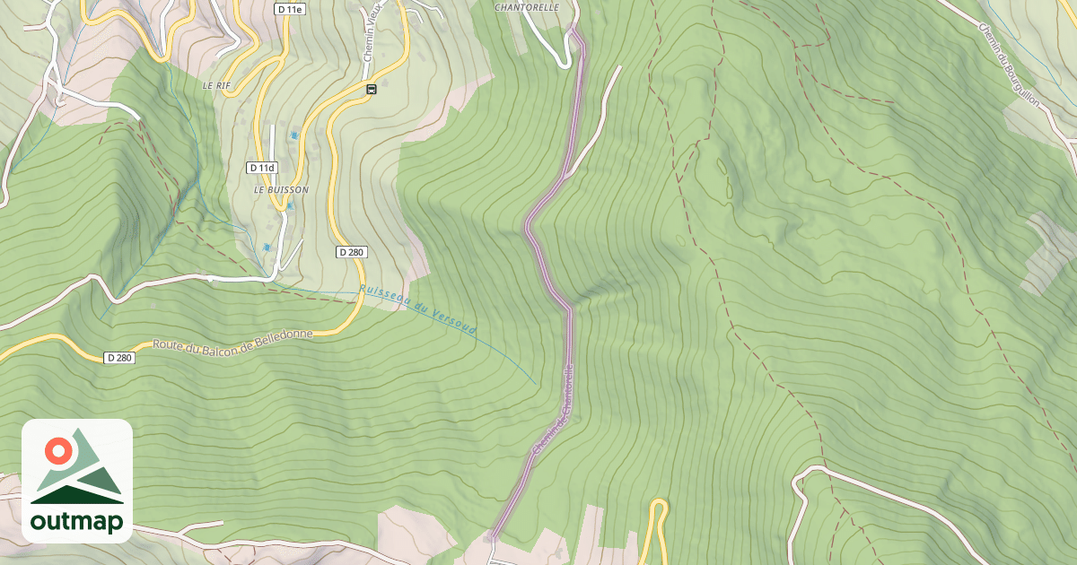 Map of Chemin de Chantorelle