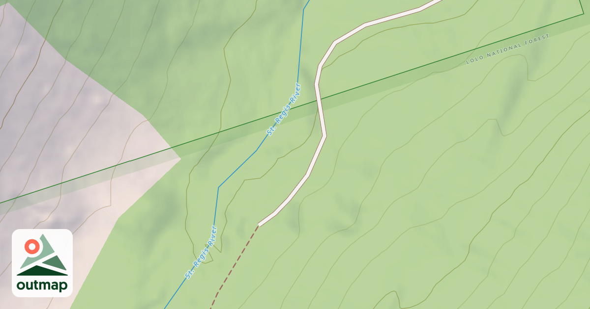 Map of SAINT REGIS BASIN