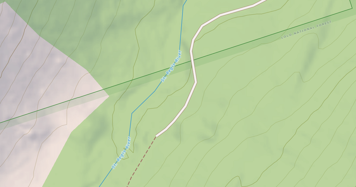 Map preview of SAINT REGIS BASIN