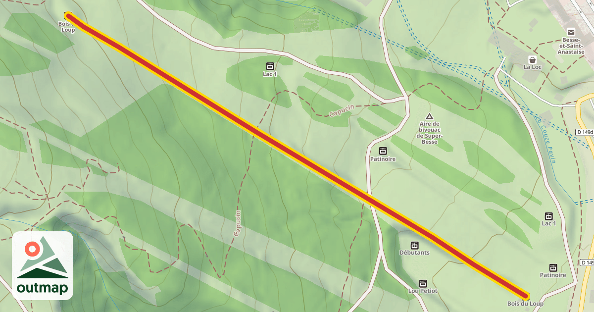 Map of Bois du Loup
