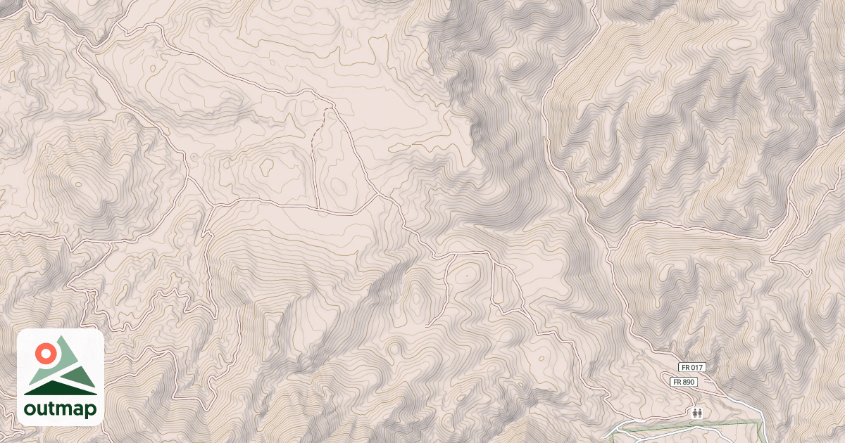 Map of DITTO FLAT JEEP TRAIL