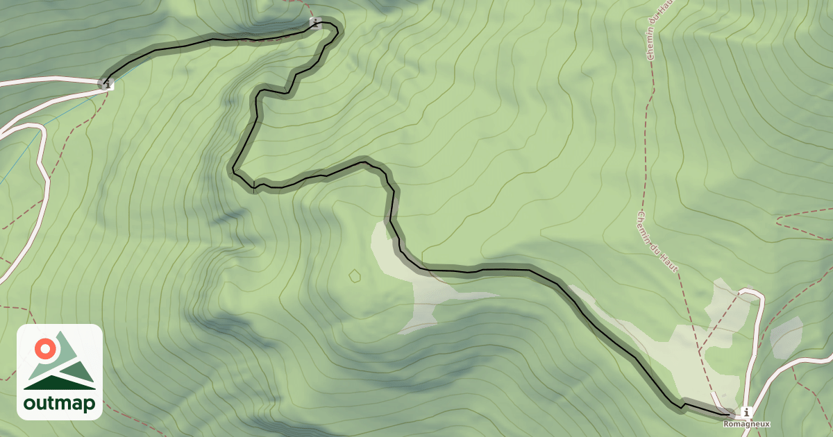 Map of Chemin du Milieu