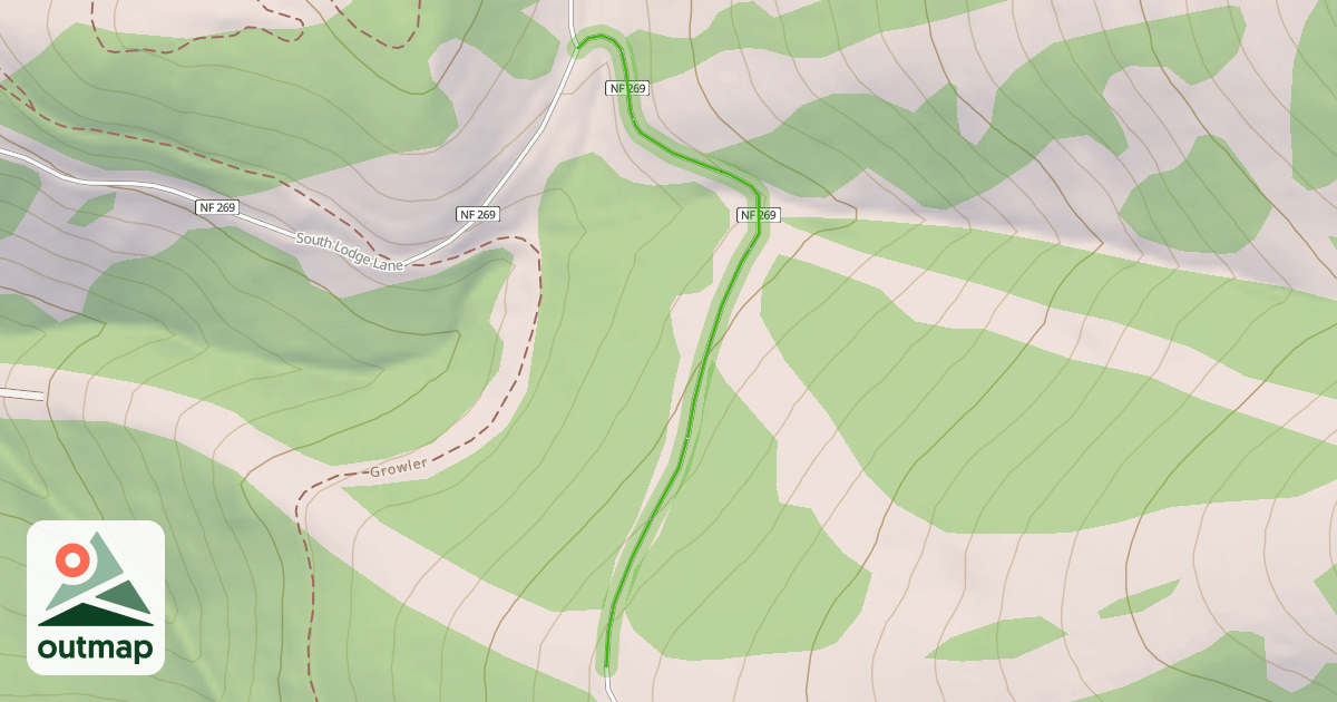 Map of South Lodge Lane