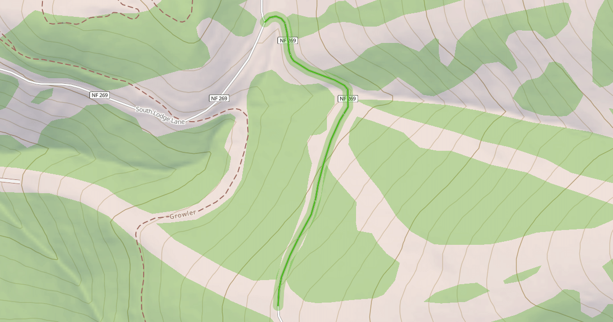 Map preview of South Lodge Lane