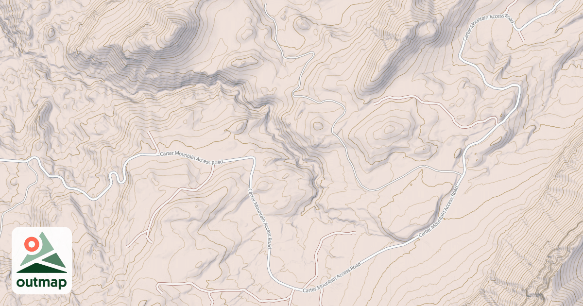 Map of CARTER MOUNTAIN