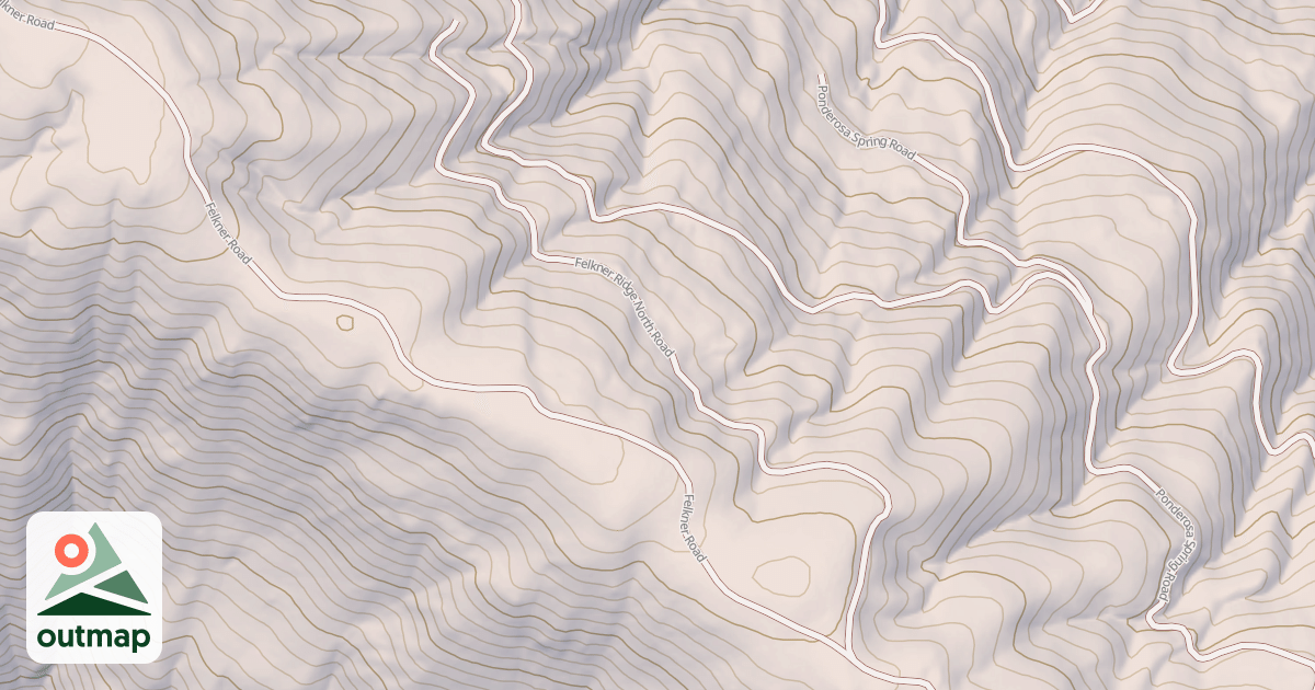 Map of FELKNER RIDGE NORTH