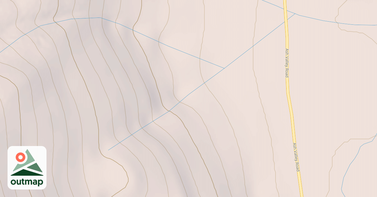 Map of ASH VALLEY SPUR