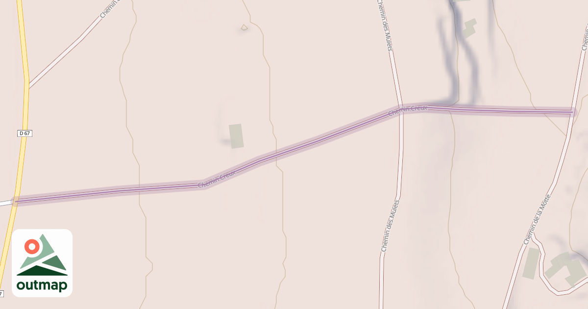 Map of Chemin Creux