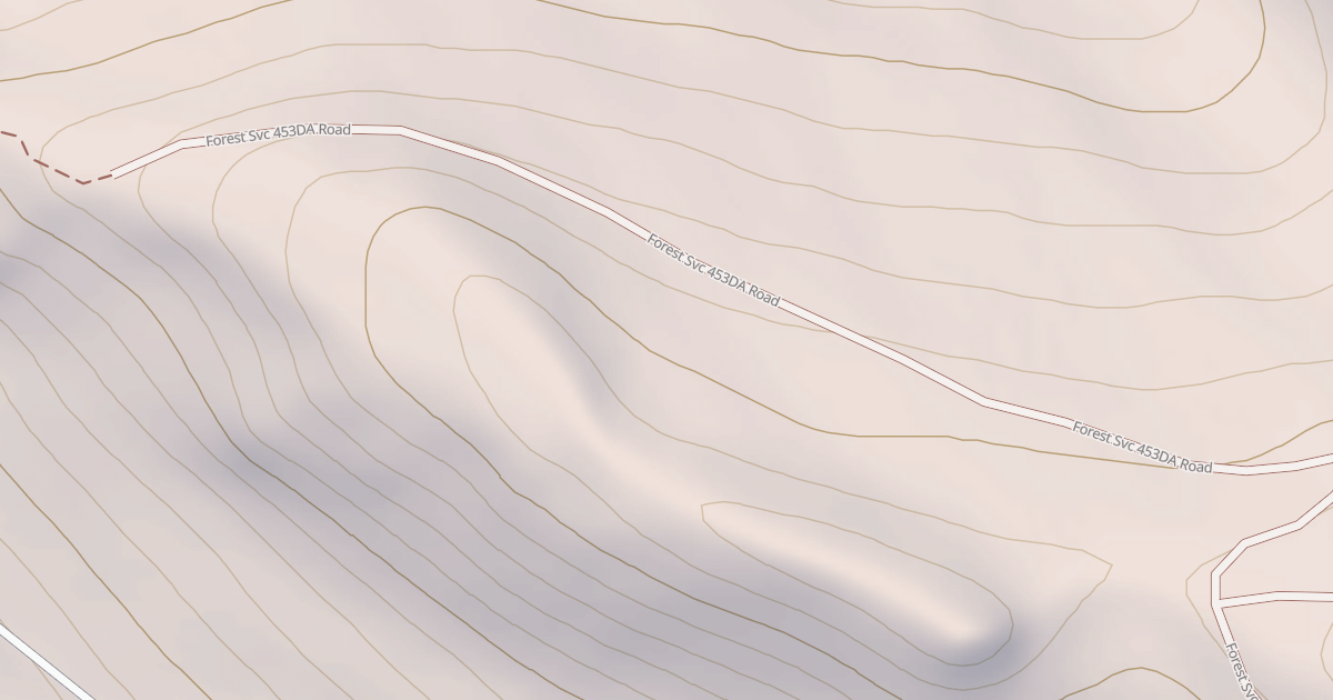 Map preview of USFS National Forest System Roads {5E691C66-ACED-4E11-993D-903E1CFF24CE}