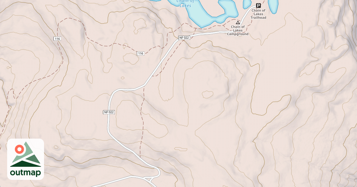 Map of CHAIN OF LAKES