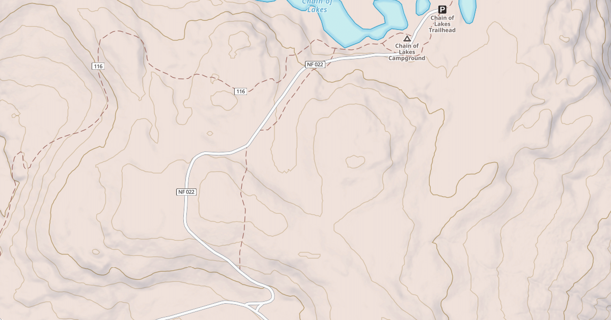 Map preview of CHAIN OF LAKES
