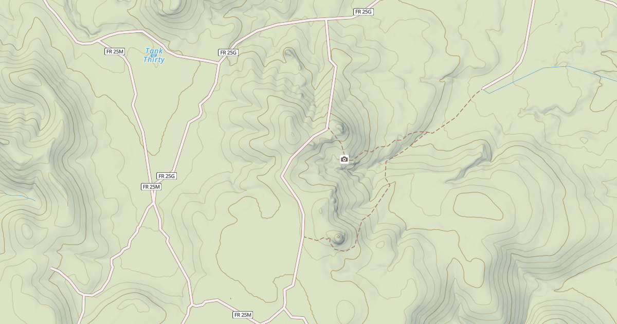 Map preview of USFS National Forest System Roads {F0AE284C-11A1-4D87-93AE-DBEB68F2540D}