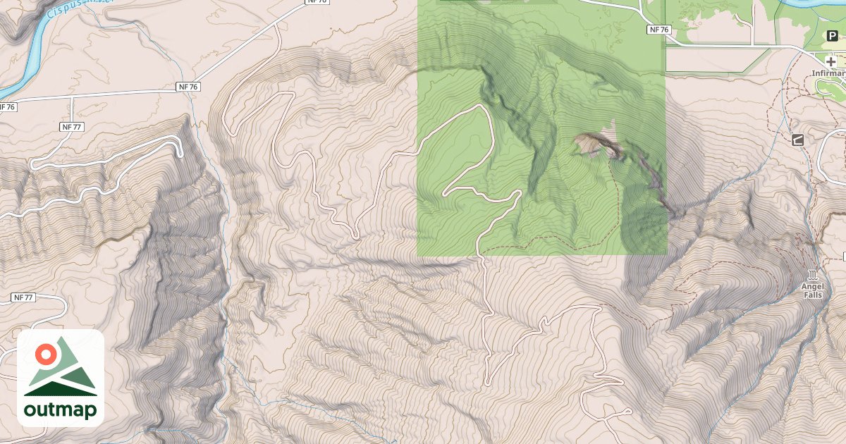 Map of BURLEY MTN