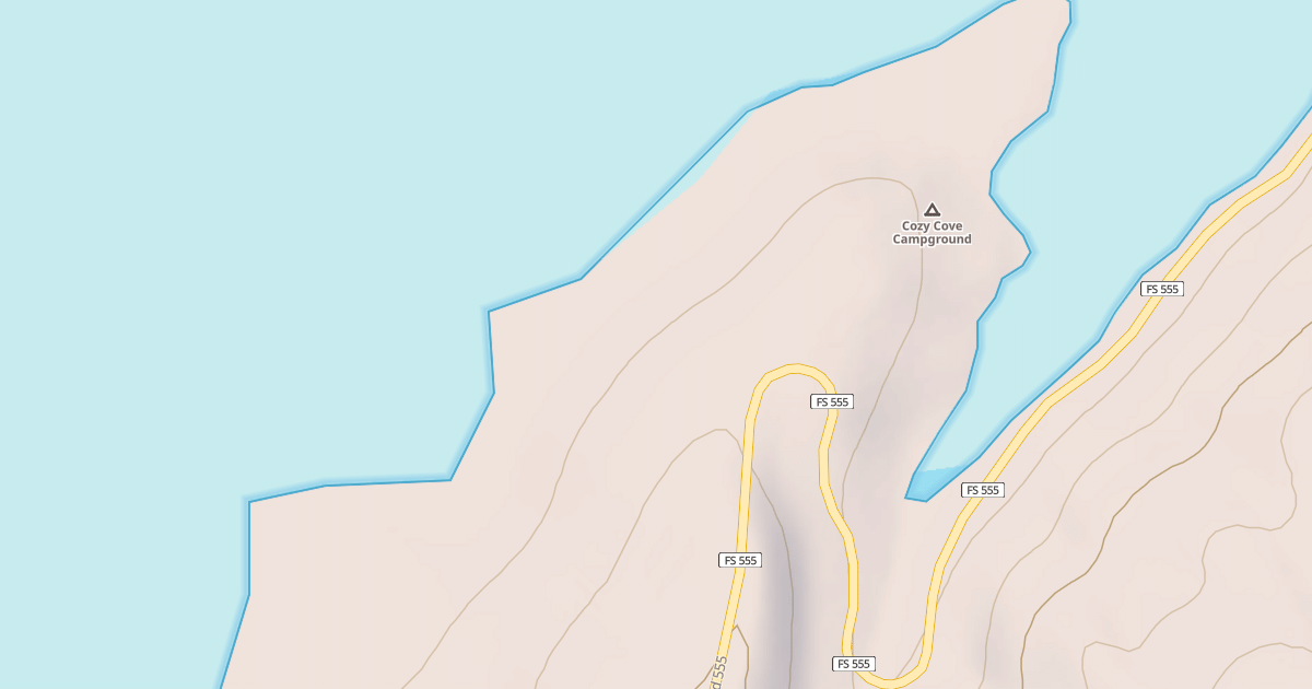 Map preview of COZY COVE CAMPGROUND